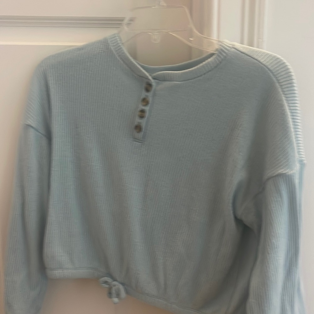 real long sleeve ribbed shirt